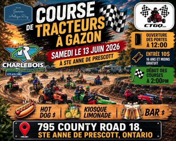 Course de Tracteur a Gazon