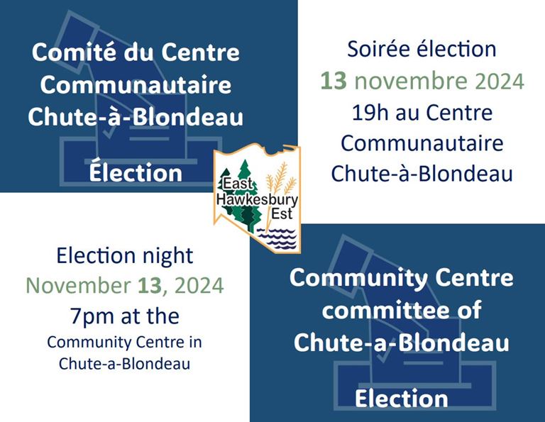 Election of the ChuteaBlondeau community center committee Township